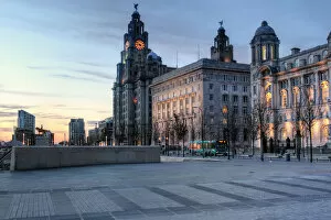 Images Dated 6th November 2012: the Three Graces of the Pier Head, Liverpool, UK