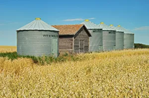 Grain bins Somerset, Manitoba, Canada