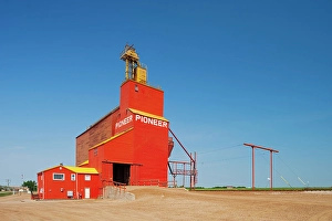Prairies Prints: Grain elevator, Cononach, Saskatchewan, Canada