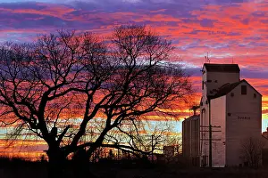 Grain elevator st sunrise Dugald, Manitoba, Canada