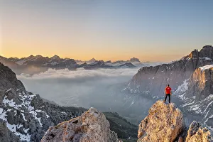Croda Da Lago Prints: Gran Cir, Gardena Pass, Dolomites, Bolzano district, South Tyrol, Italy, Europe