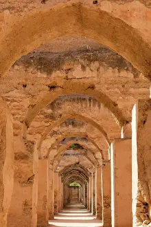 Meknes Prints: The granaries of Heri es-Souani (vaults of the imperial granaries), Meknes, Morocco