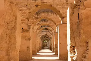 Meknes Prints: The granaries of Heri es-Souani (vaults of the imperial granaries), Meknes, Morocco