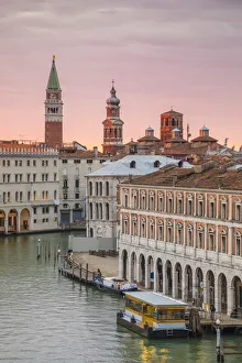 Campanile Prints: Grand Canal near the Rialto bridge, Venice, Italy