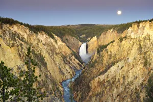 Grand Canyon of the Yellowstone and Yellowstone Falls, Yellowstone National Park, Wyoming