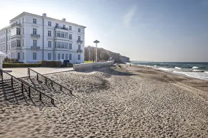 Grand Hotel Prints: Grand Hotel on the beach in Heiligendamm, Mecklenburg-Western Pomerania, Northern Germany