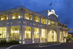 Colonial Architecture Gallery: Grand Pacific Hotel at dusk, Suva, Viti Levu, Fiji