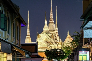 Royalty Prints: Grand Palace at dusk, (Wat Phra Kaew), Bangkok, Thailand
