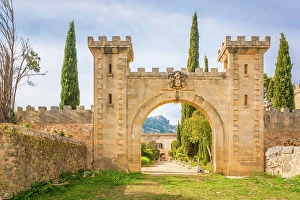 Portal Prints: Grand portal of the Raixa estate, Bunyola, Mallorca, Balearic Islands, Spain