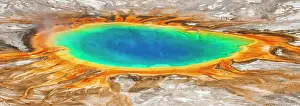 Panorama Prints: Grand Primatic Spring, Yellowstone National Park, Wyoming, USA