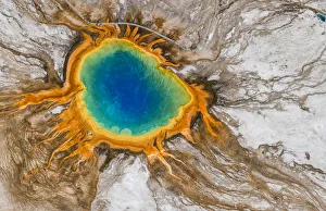 Peter Adams Gallery: Grand Prismatic Spring, Midway Geyser Basin, Yellowstone National Park, Wyoming, USA