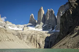 Rocky Mountain Prints: Granite mountains seen from Mirador Base Las Torres, Torres del Paine National Park