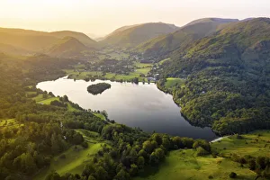 Lake District Prints: Grasmere Lake from Loughrigg Fell, Cumbria, England