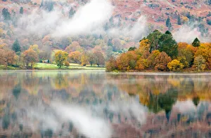 Lake District Prints: Grasmere in the morning mist, Cumbria, England