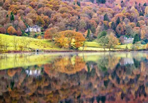 Grasmere Prints: Grasmere reflections, Cumbria, England