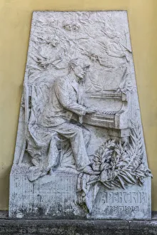 Images Dated 24th March 2016: Grave of composer Anton Arensky, Tikhvin Cemetery, Alexander Nevsky Lavra, Saint