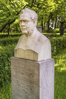 Grave of sculptor Ivan Vitali, Tikhvin Cemetery, Alexander Nevsky Lavra, Saint Petersburg