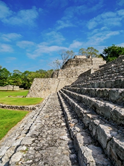 Etzna Prints: Great Acropolis, Edzna Archaeological Site, Campeche State, Mexico