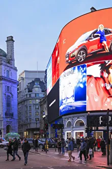Piccadilly Prints: Great Britain, England, London, the newly renovated Piccadilly Circus in London s