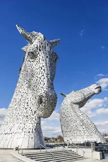 Images Dated 20th June 2018: Great Britain, Scotland, Falkirk, Helix Park, The Kelpies Sculpture by Andy Scott