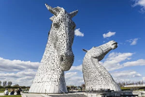 Images Dated 20th June 2018: Great Britain, Scotland, Falkirk, Helix Park, The Kelpies Sculpture by Andy Scott