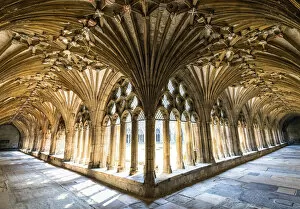 Images Dated 22nd March 2021: The Great Cloister of the Canterbury Cathedral, Kent, England