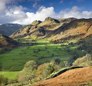 Great Langdale and the Langdale Pikes, Lake District National Park, Cumbria, England