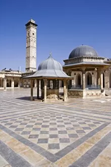 The Great Mosque in Aleppo was founded in the 8th century
