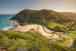Images Dated 27th January 2017: Great Ocean Road, Victoria, Australia. High angle view at sunset