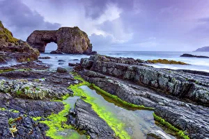 Coastal Landscape Prints: The Great Pollet sea arch at sunrise