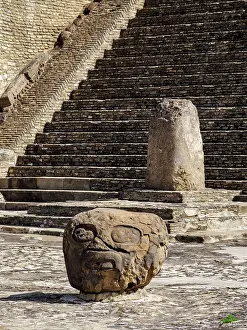 Virgin Prints: The Great Pyramid Archaeological Site, detailed view, Cholula, Puebla State, Mexico