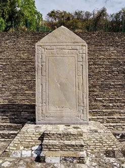 Virgin Prints: The Great Pyramid Archaeological Site, detailed view, Cholula, Puebla State, Mexico
