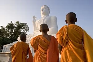 Monks Gallery: The Great seated Buddha at Mihintale, Mihintale, Sri Lanka