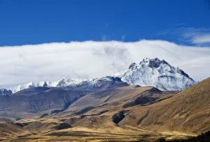 Volcanos Prints: The great volcano Ercyies Dagi, on the old Silk Road. Turkey, Asia