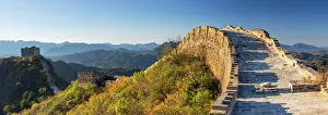 Watchtower Prints: The Great Wall of China at Jinshanling (UNESCO World Heritage Site), Hebei Province, China