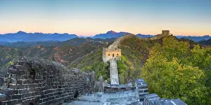 Watchtower Prints: The Great Wall of China at Jinshanling (UNESCO World Heritage Site), Hebei Province, China