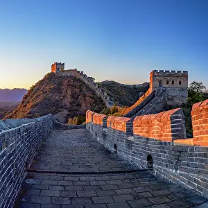 Watchtower Prints: The Great Wall of China at Jinshanling (UNESCO World Heritage Site), Hebei Province, China
