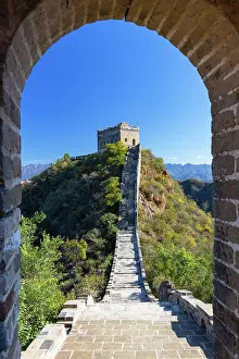 Staircase Prints: The Great Wall of China at Jinshanling (UNESCO World Heritage Site), Hebei Province, China
