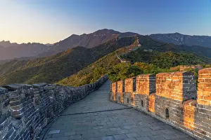 Watchtower Prints: The Great Wall of China at Mutianyu (UNESCO World Heritage Site), Beijing, China