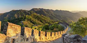 Staircase Prints: The Great Wall of China at Mutianyu (UNESCO World Heritage Site), Beijing, China