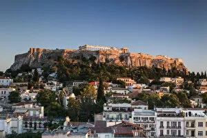 Mediteranean Country Gallery: Greece, Athens, Acropolis, sunset