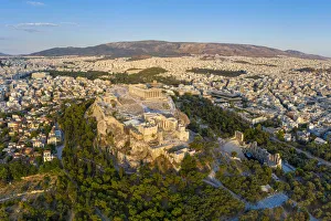 Images Dated 11th September 2019: Greece, Athens, Aerial view of the Parthenon
