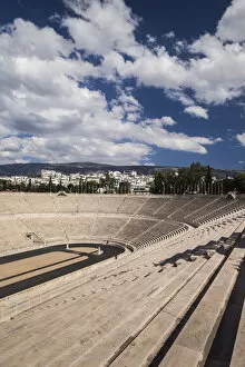 Greece, Athens, the Panathenaic Stadium, home of the first modern Olympic Games in 1896
