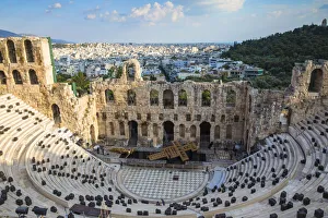 Greece, Attica, Athens, The Acropolis, , The Odeon of Herodes Atticus - known as