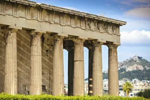 Images Dated 28th July 2015: Greece, Attica, Athens, The Agora, Temple of Hephaestus - dedicated to two gods