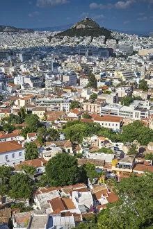 Images Dated 28th July 2015: Greece, Attica, Athens, Greece, Attica, Athens, View of Central Athens - Plaka towards