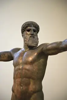 Greece, Attica, Athens, National Archaeological Museum, Bronze Statue of Zeus or Poseidon