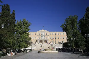 Greece, Attica, Athens, Syntagma Square, Parliament Buildings Greece, Attica, Athens, Syntagma Square, Parliament Buildings