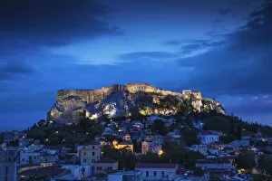 Images Dated 6th June 2015: Greece, Attica, Athens, View of Plaka and The Acropolis