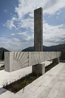 Greece, Central Greece Region, Distomo, war memorial to the town massacre by the Nazis
